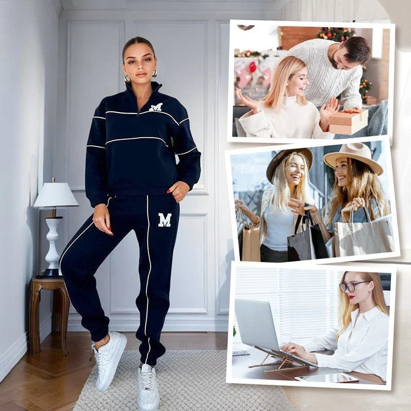Womens 2 Piece Outfits Lounge Hoodless Pullover Sweatshirt Sweatsuit Sets Sweatshirt Baggy Fashion Sweatpants With Pockets  Pre2brand