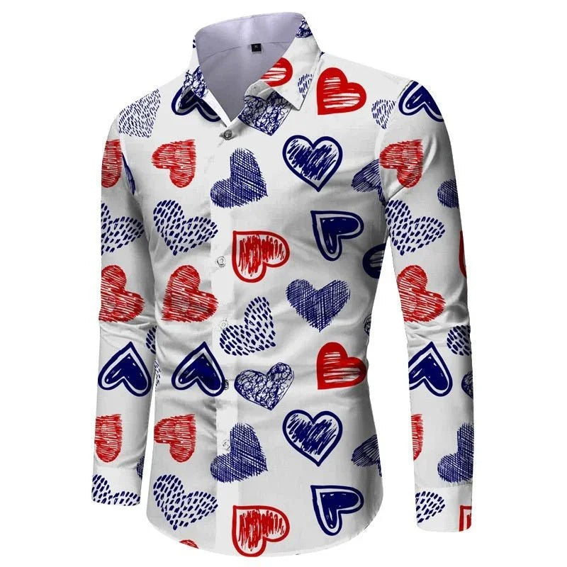 Men's Slim Fit Printed Casual Shirt  Pre2brand