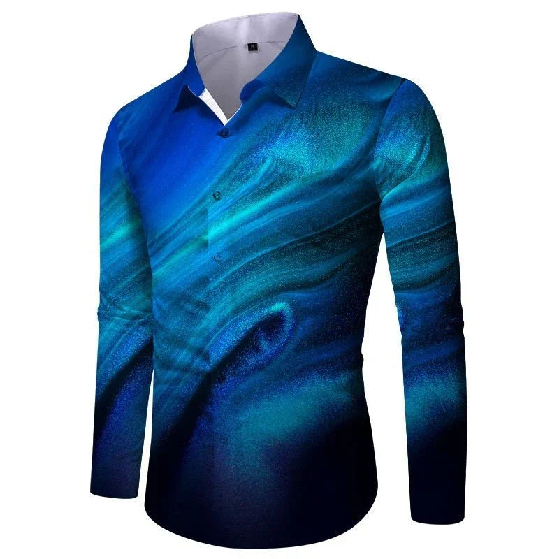 Men's Slim Fit Printed Casual Shirt  Pre2brand