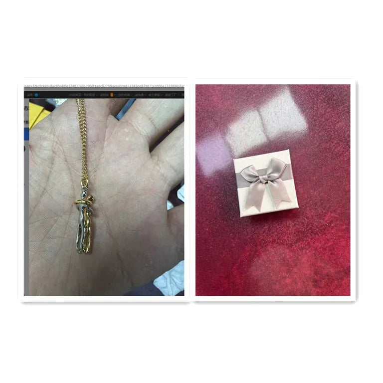 Unisex Love Hug Couple Clavicle Chain Necklace  Pre2brand