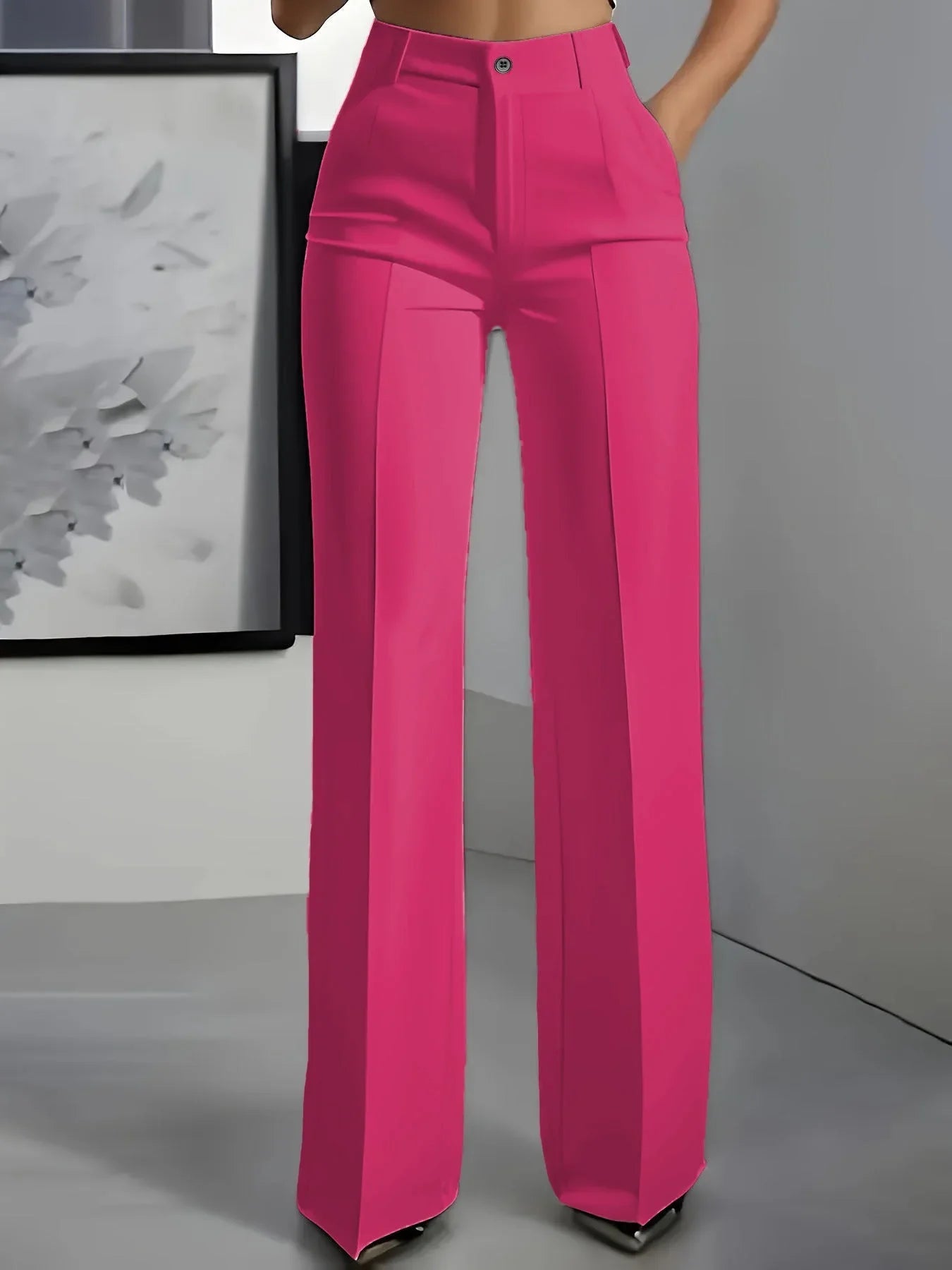 Women's White Wide-Leg Trousers  Pre2brand