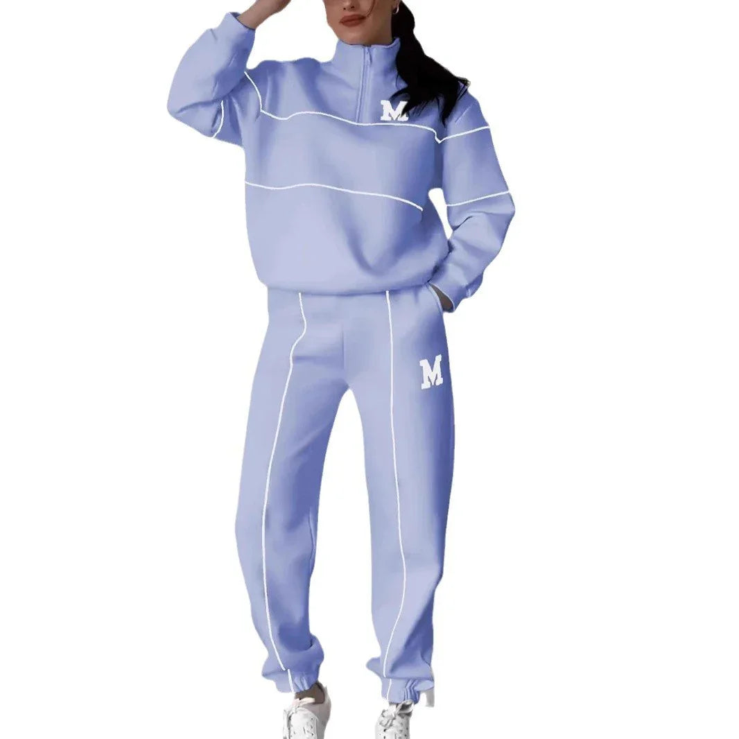 Womens 2 Piece Outfits Lounge Hoodless Pullover Sweatshirt Sweatsuit Sets Sweatshirt Baggy Fashion Sweatpants With Pockets  Pre2brand
