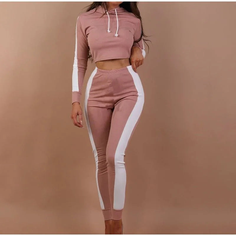 Hooded Slim Fit Sports Tracksuit  Pre2brand