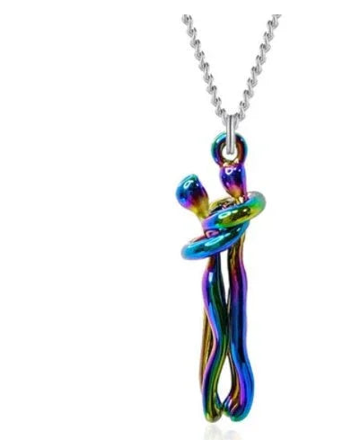 Unisex Love Hug Couple Clavicle Chain Necklace  Pre2brand