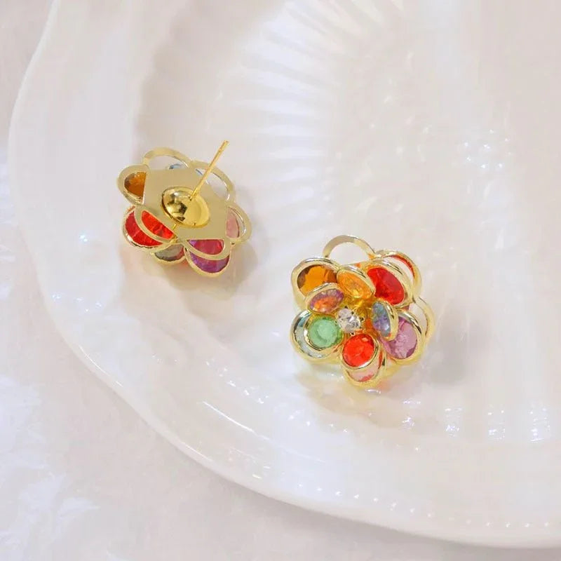 Women's Sweet Flower Stud Earrings  Pre2brand