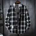 Plaid Shirt Jacket Men'S Shirt Long Sleeve Casual  Pre2brand