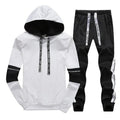 Hooded Stripe Letter Sports Suit  Pre2brand