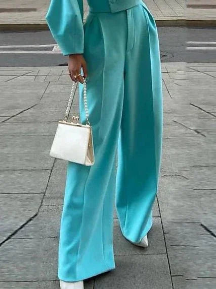 Women's Lapel Jacket & High-Waist Pants Suit  Pre2brand