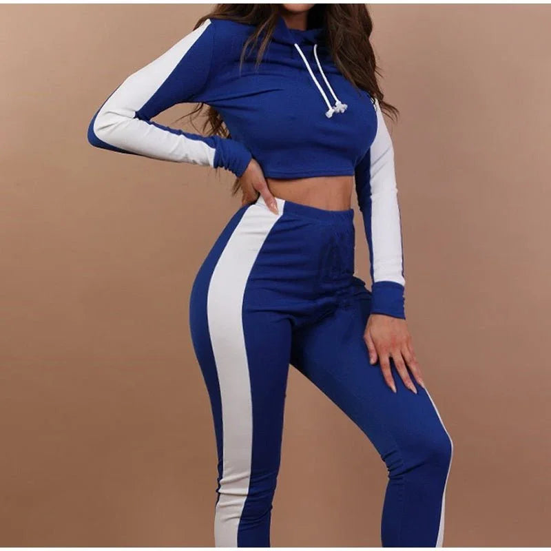 Hooded Slim Fit Sports Tracksuit  Pre2brand