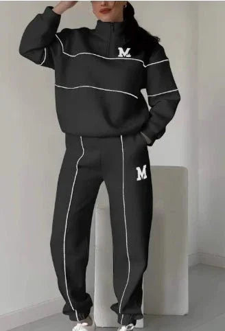 Womens 2 Piece Outfits Lounge Hoodless Pullover Sweatshirt Sweatsuit Sets Sweatshirt Baggy Fashion Sweatpants With Pockets  Pre2brand