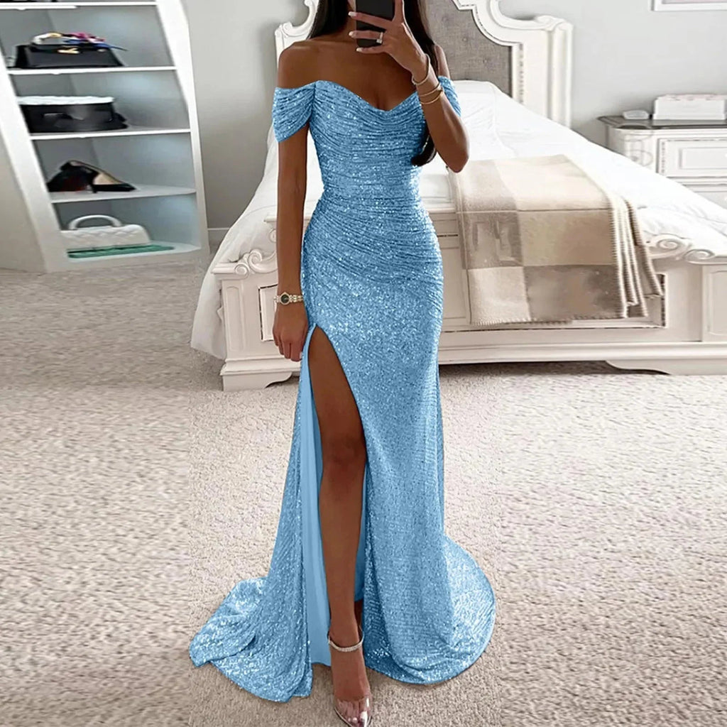 Women's Sparkling Slit Dress  Pre2brand