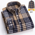 Retro Plaid Long Sleeve Casual Men'S Clothing Shirt  Pre2brand