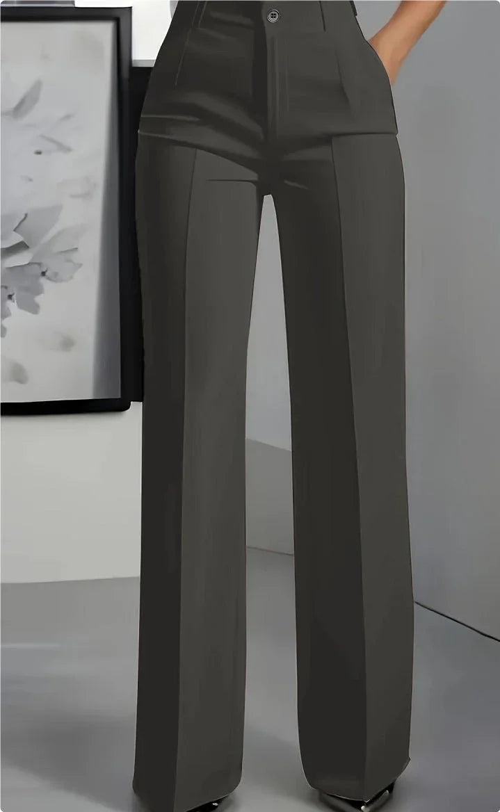 Women's White Wide-Leg Trousers  Pre2brand