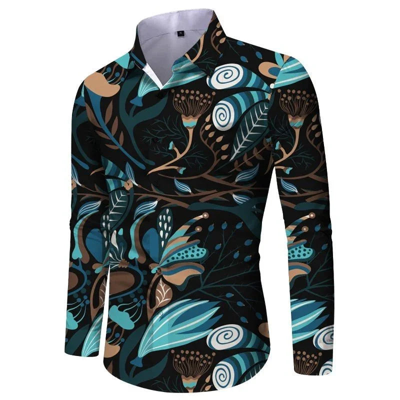 Men's Slim Fit Printed Casual Shirt  Pre2brand
