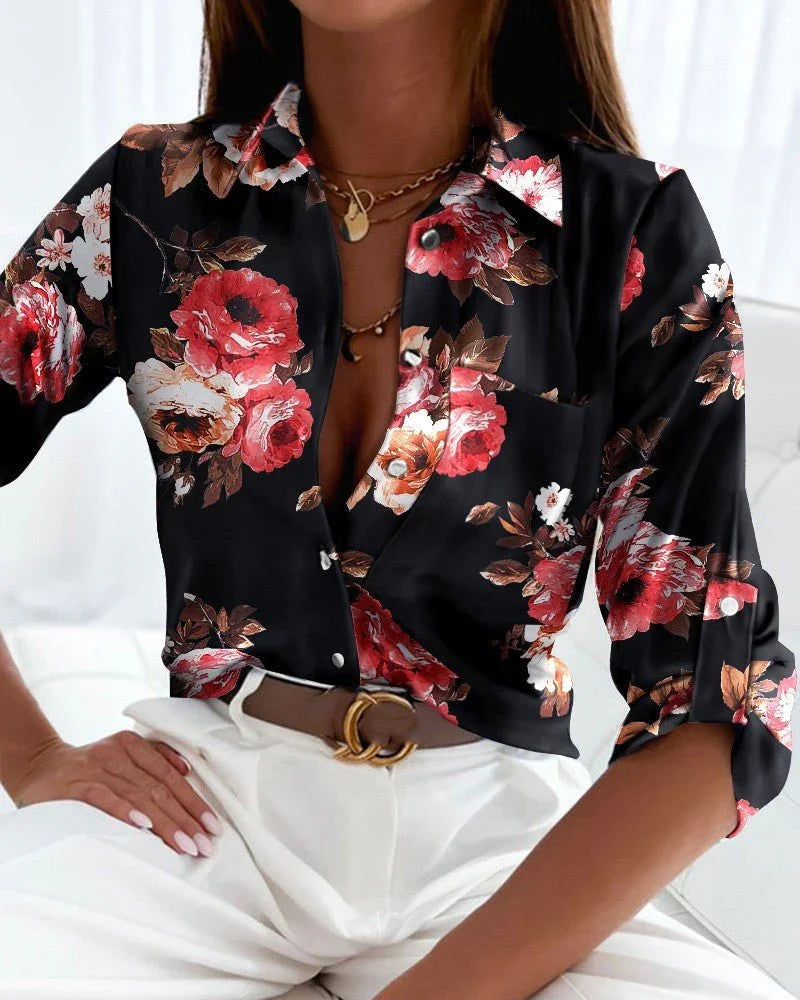 Fashion Long Sleeve Printed Shirt  Pre2brand
