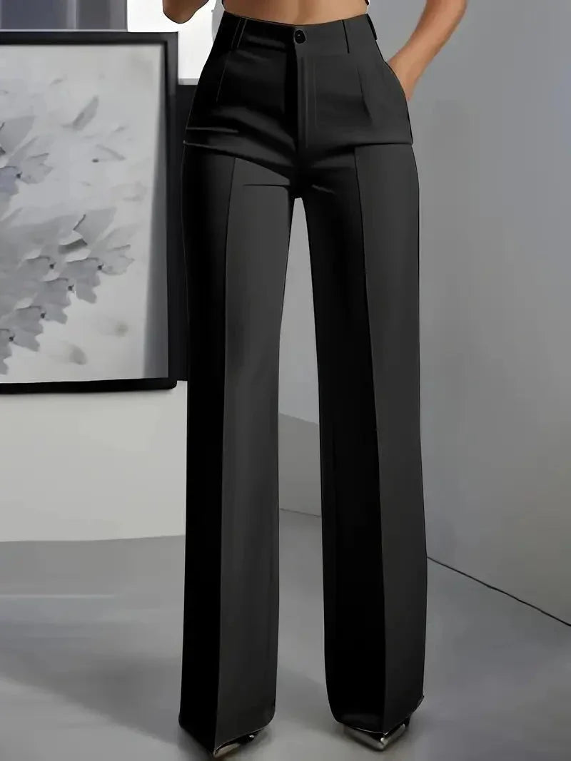 Women's White Wide-Leg Trousers  Pre2brand