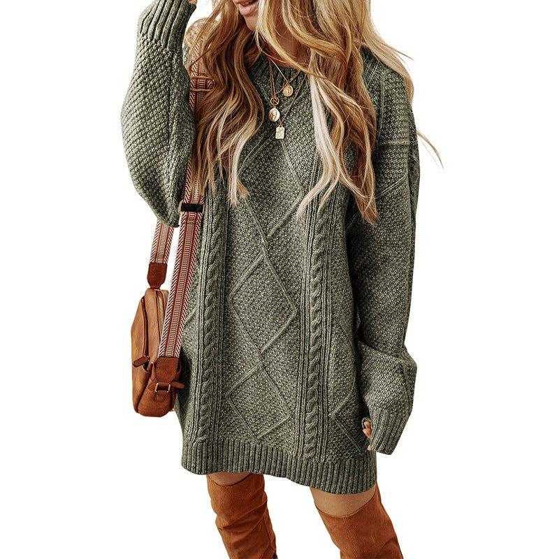 Women's Loose Knit Sweater Dress  Pre2brand