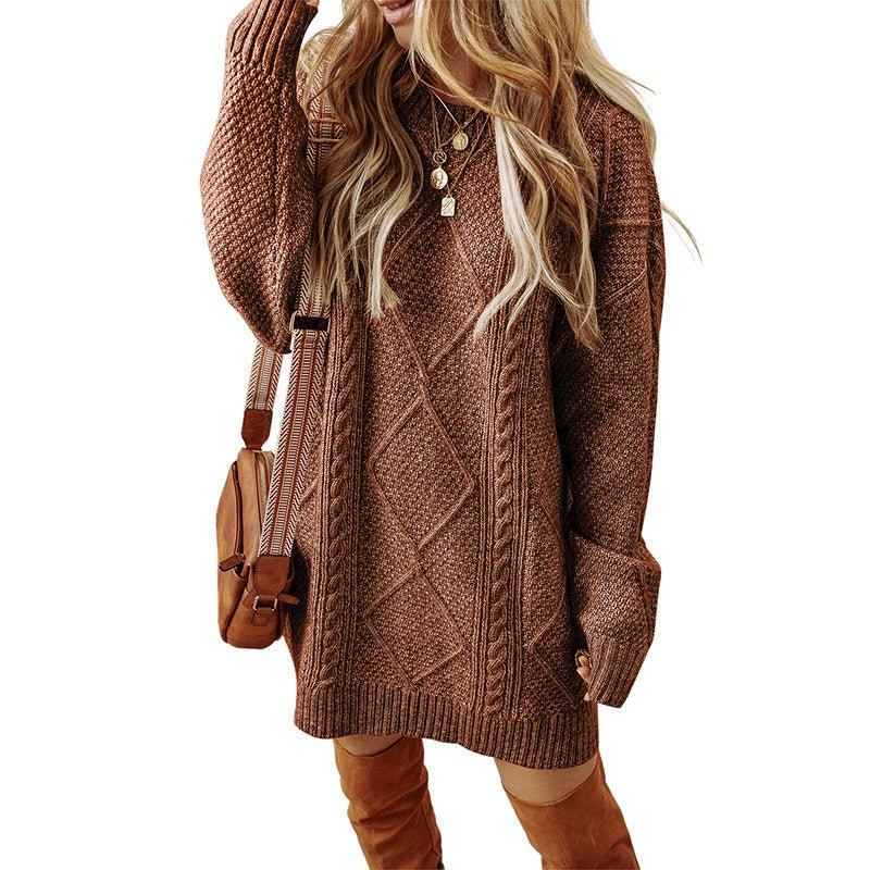 Women's Loose Knit Sweater Dress  Pre2brand