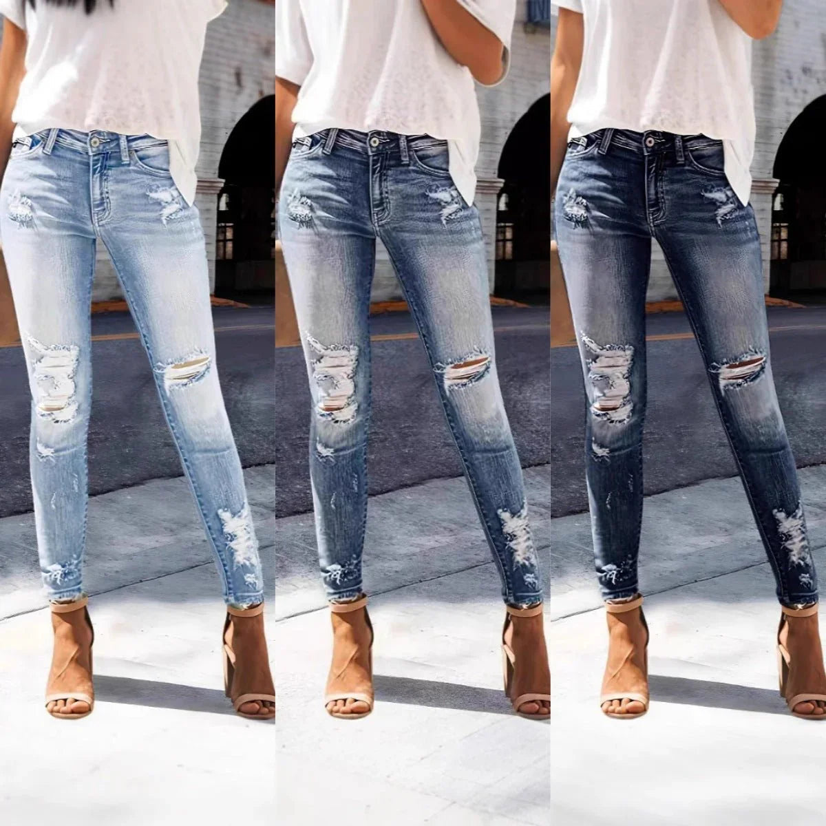 Jeans Women'S High Elastic Slim Fit Slimming  Pre2brand