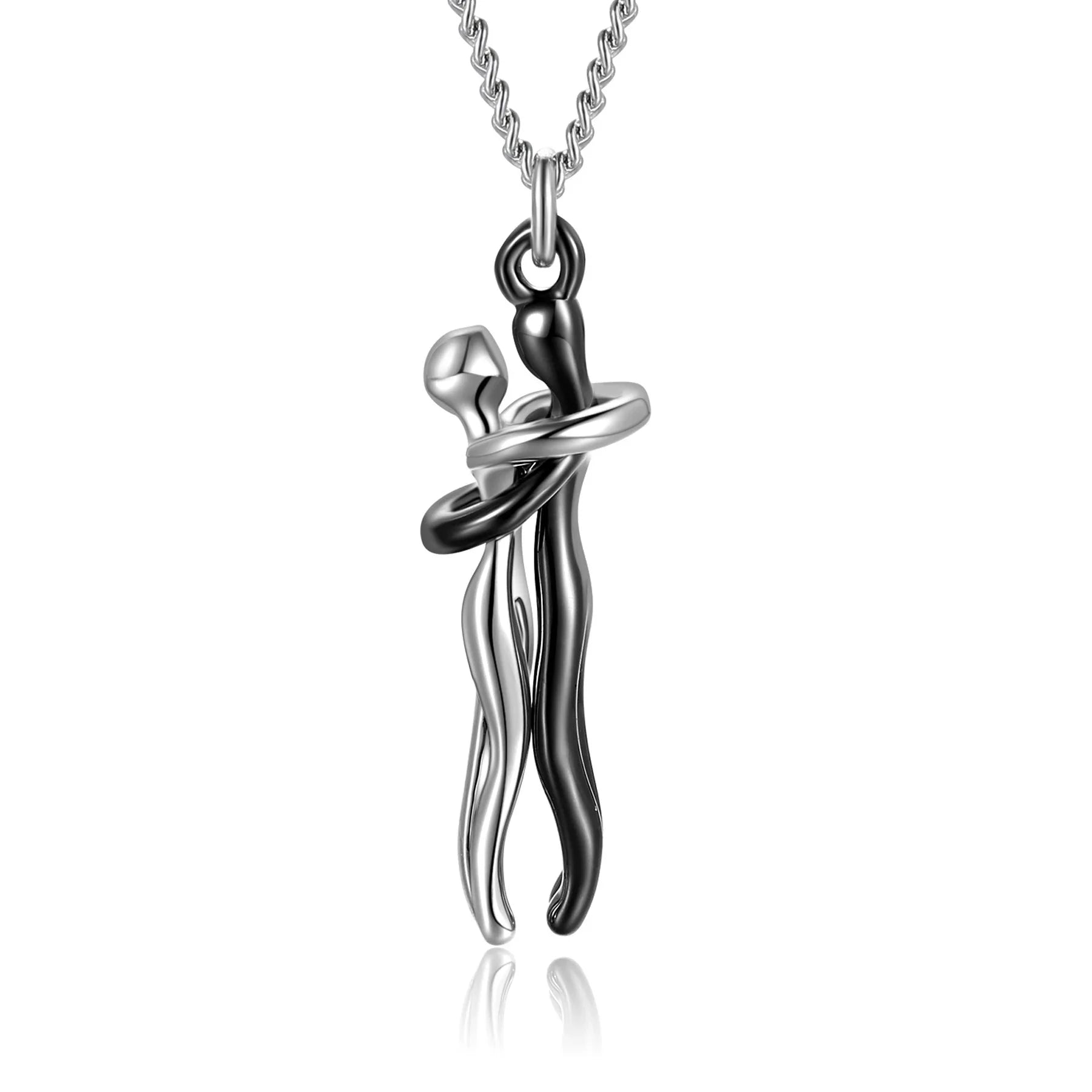 Unisex Love Hug Couple Clavicle Chain Necklace  Pre2brand