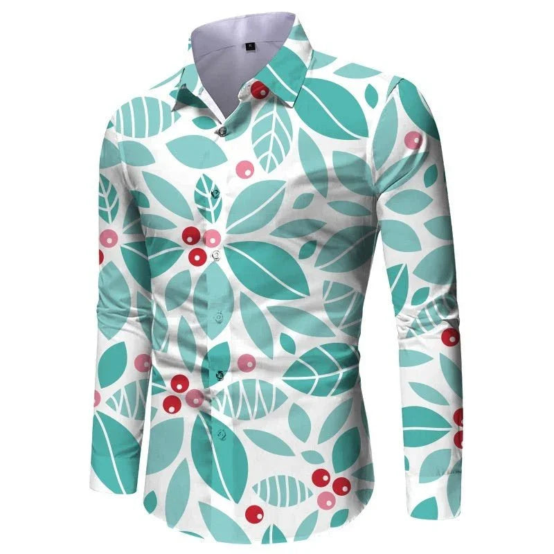 Men's Slim Fit Printed Casual Shirt  Pre2brand