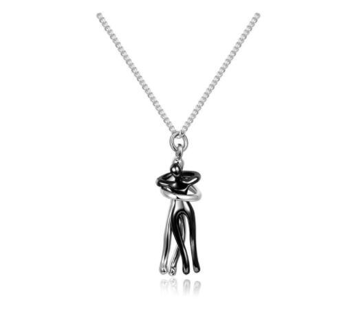 Unisex Love Hug Couple Clavicle Chain Necklace  Pre2brand