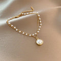 Women's Luxury Pearl & Gold Charm Bracelet  Pre2brand