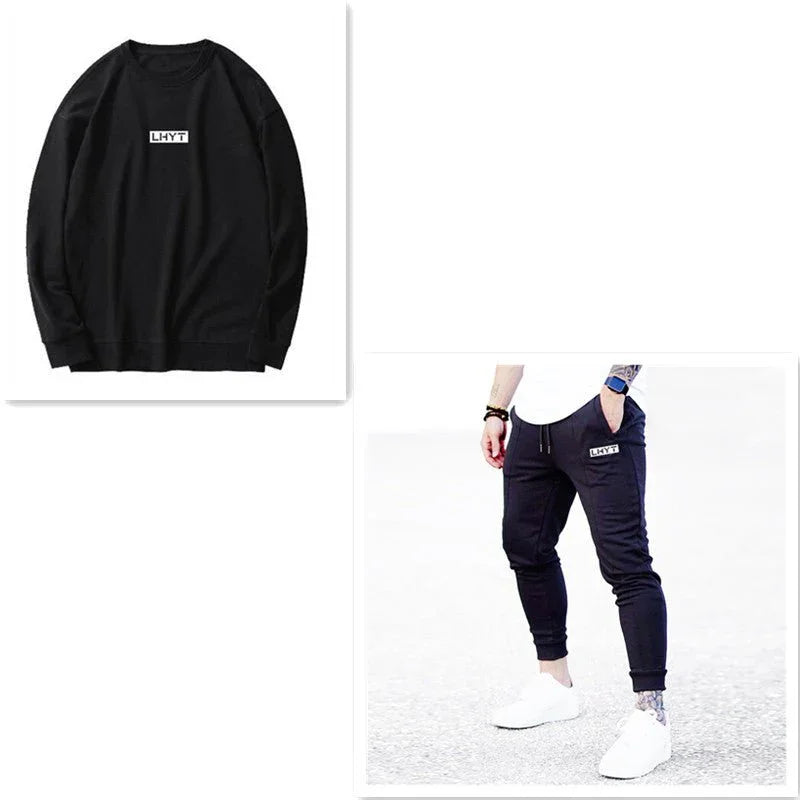 Men'S Solid Color Sports Training Fitness Pants  Pre2brand