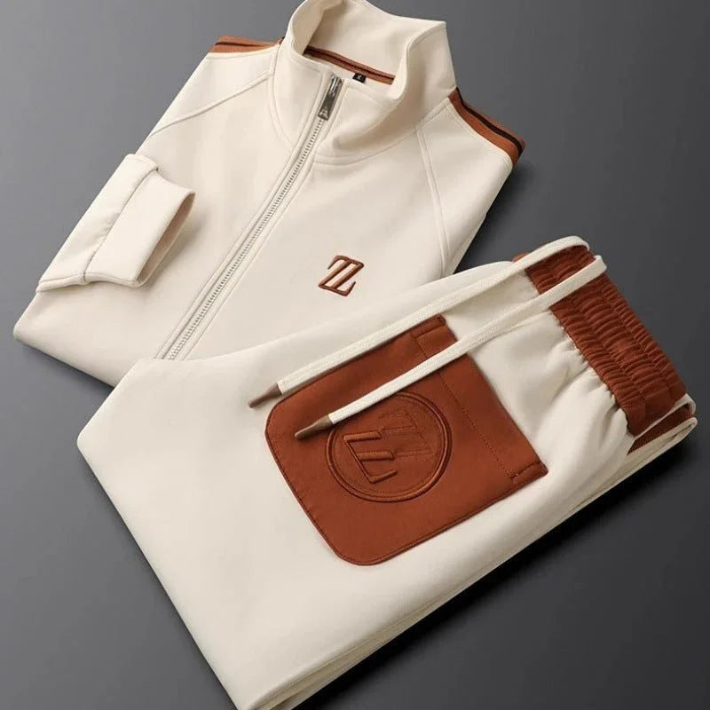 Trendy Stand Collar Casual Sports Suit  Pre2brand
