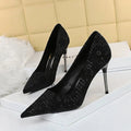 Women's Sequined Pointed Toe Stiletto Heels  Pre2brand