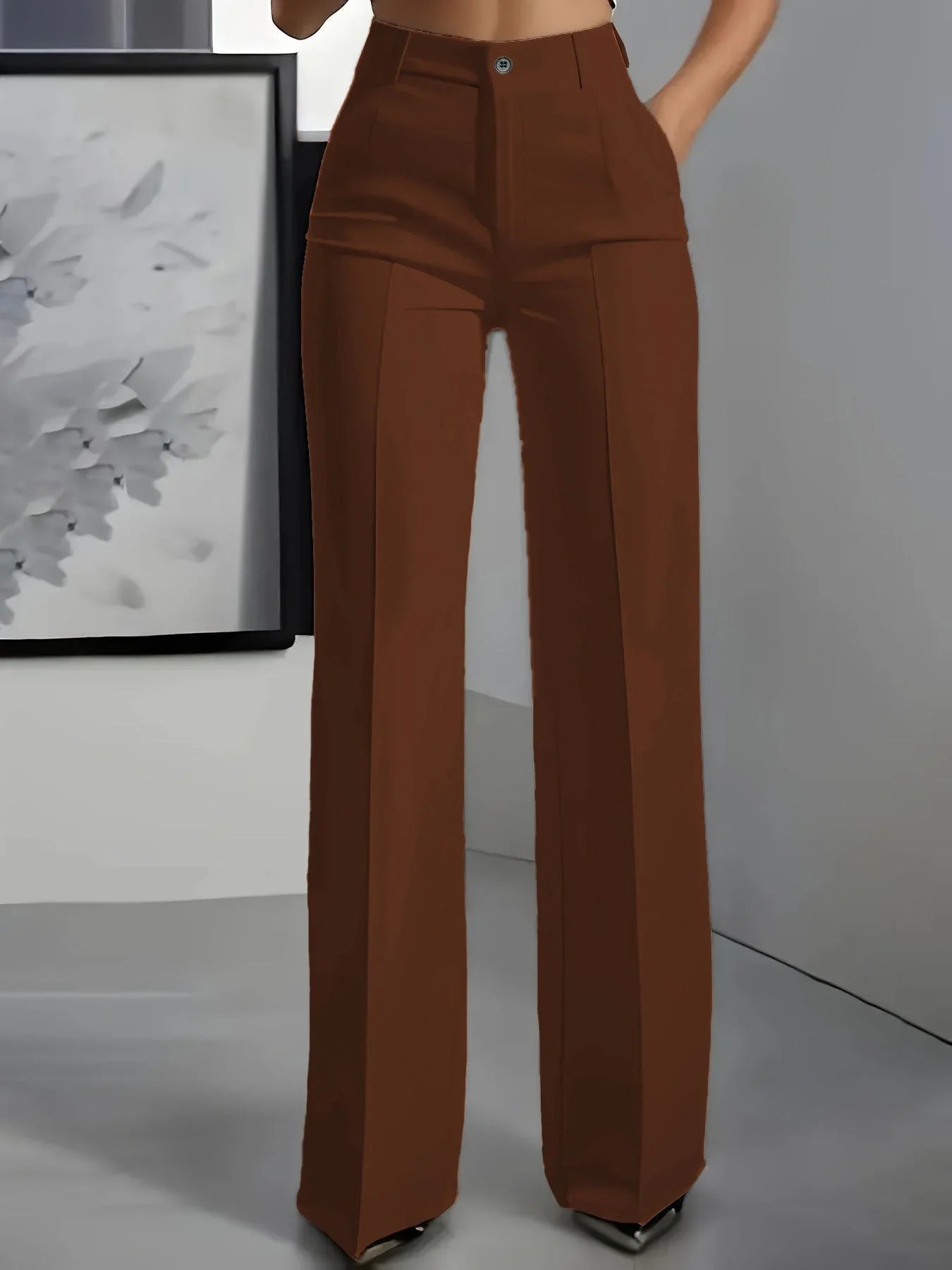 Women's White Wide-Leg Trousers  Pre2brand