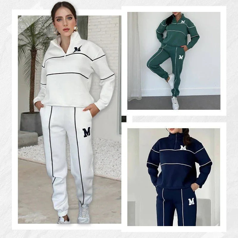 Womens 2 Piece Outfits Lounge Hoodless Pullover Sweatshirt Sweatsuit Sets Sweatshirt Baggy Fashion Sweatpants With Pockets  Pre2brand