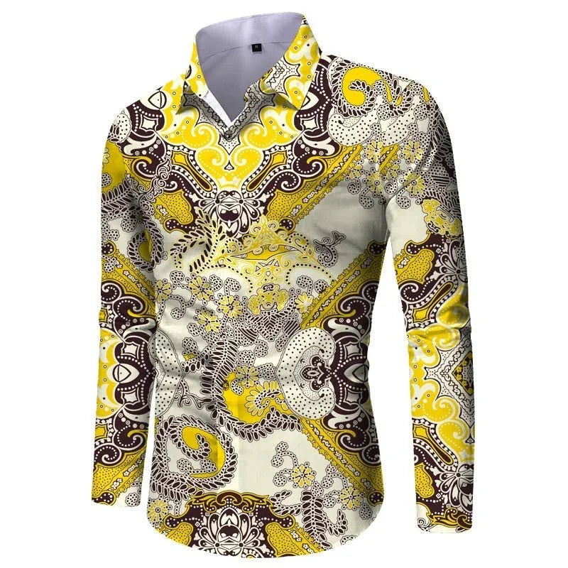 Men's Slim Fit Printed Casual Shirt  Pre2brand