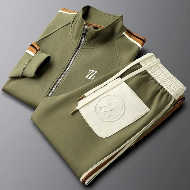 Trendy Stand Collar Casual Sports Suit  Pre2brand