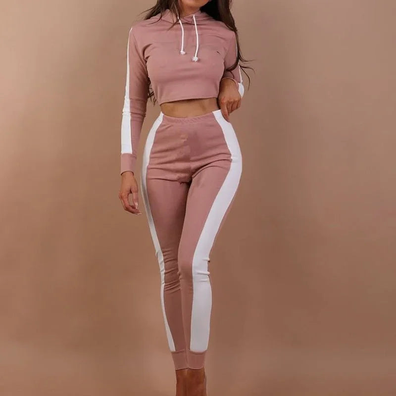 Hooded Slim Fit Sports Tracksuit  Pre2brand