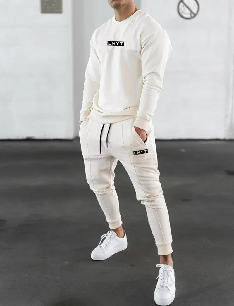 Men'S Solid Color Sports Training Fitness Pants  Pre2brand