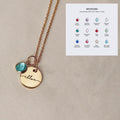 Women's Personalized Name & Birthstone Necklace  Pre2brand