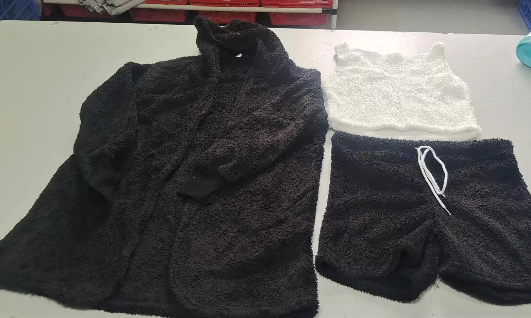 Women's 3-Piece Crop Top & Shorts Pajama Set  Pre2brand