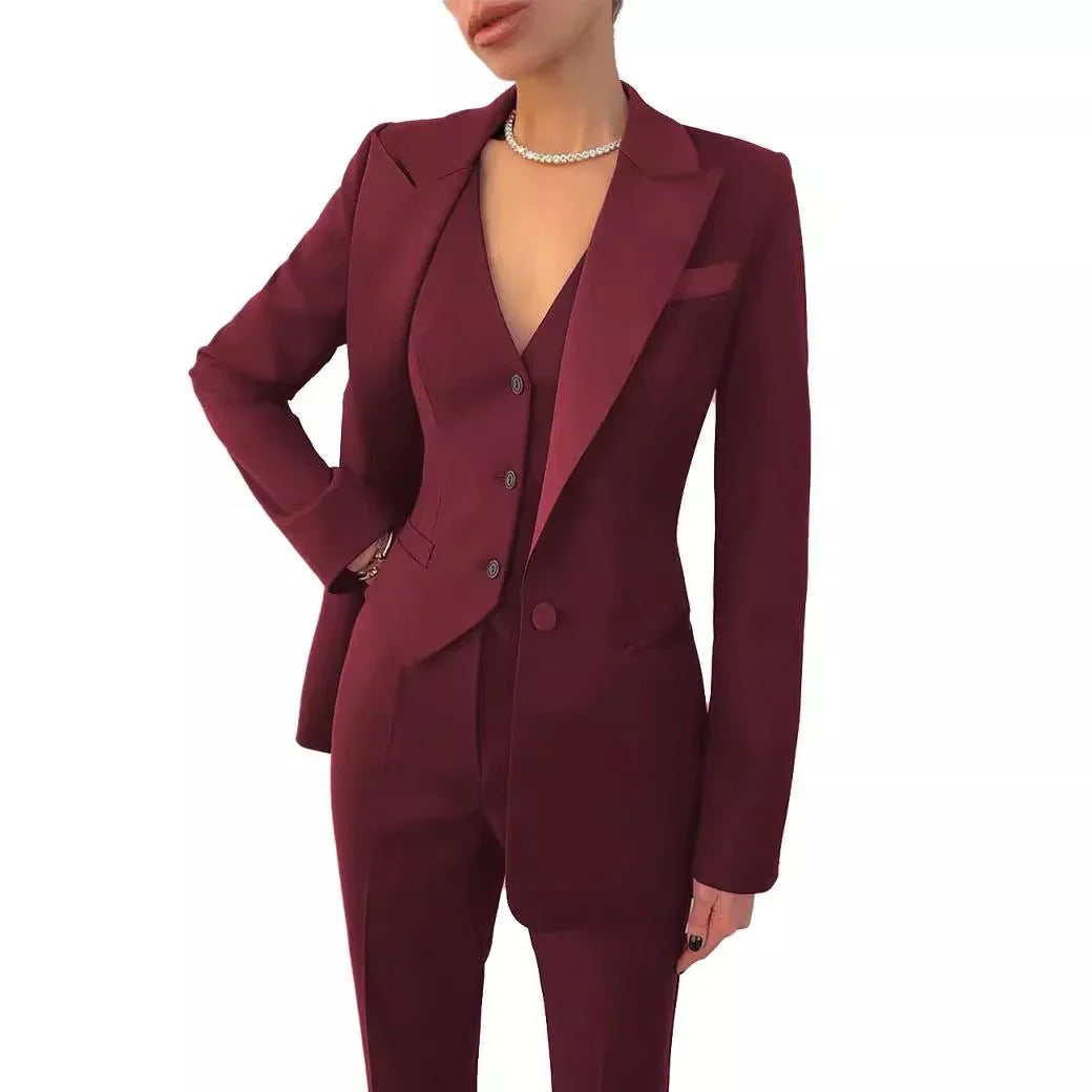 Women'S Three-Piece Suit Business Professional Leisure  Pre2brand