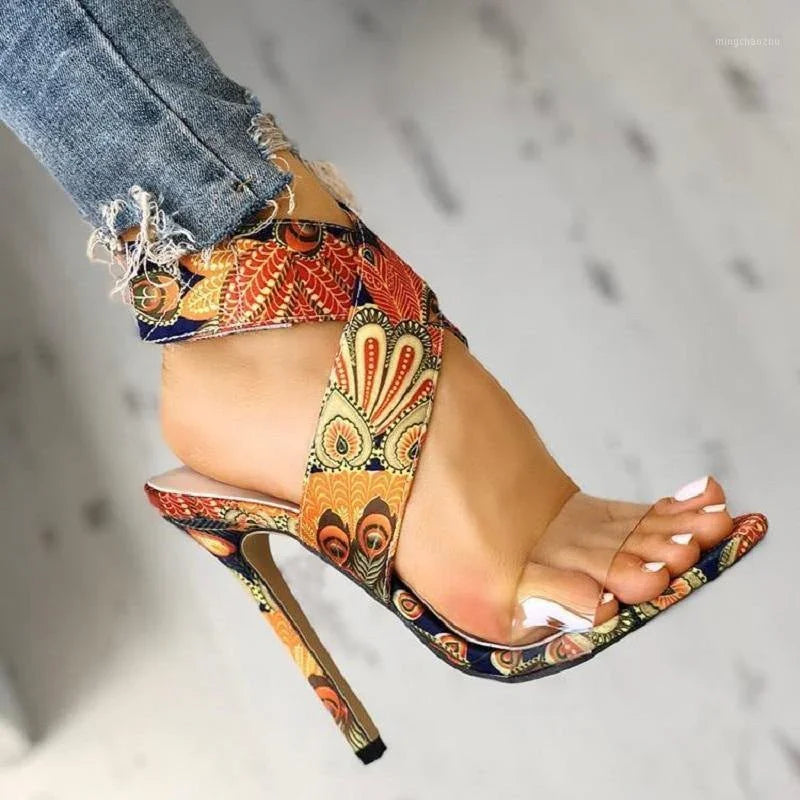 Women's Plus Size Stiletto Heel Sandals  Pre2brand
