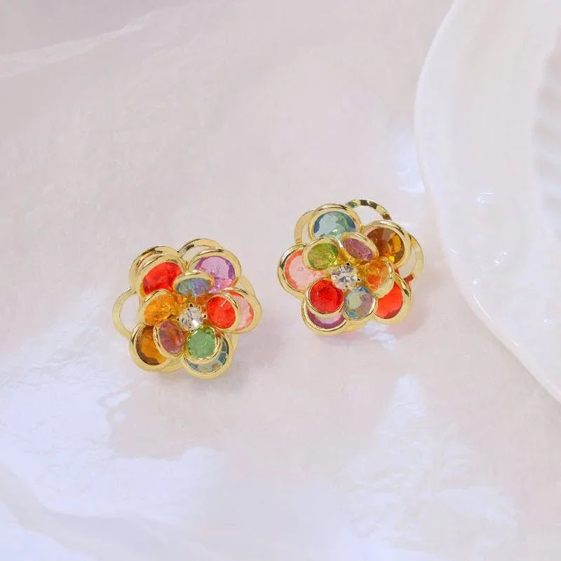 Women's Sweet Flower Stud Earrings  Pre2brand