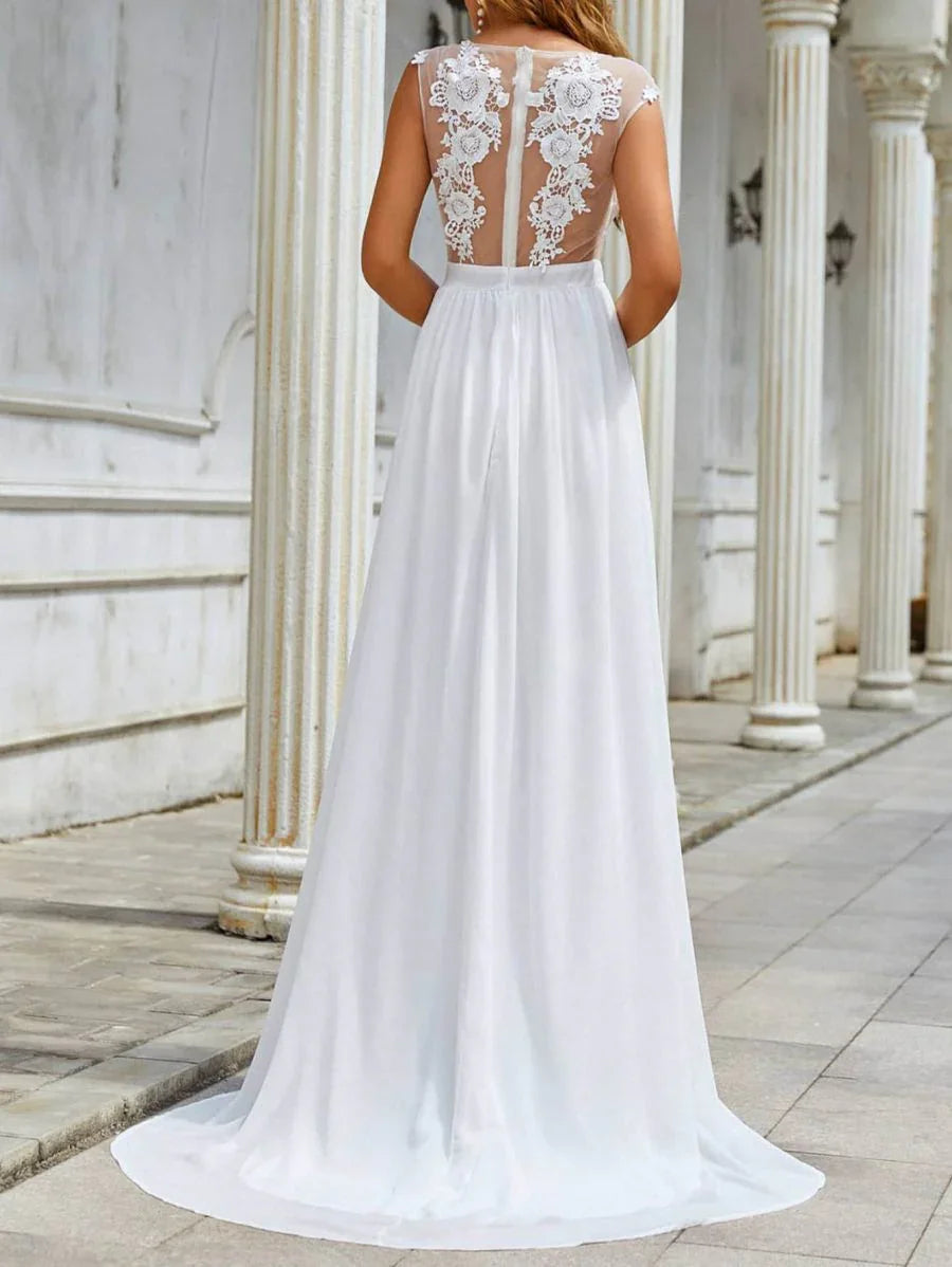 Chiffon Lace Trailing Wedding Large Swing Dress  Pre2brand