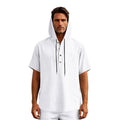 European And American Linen Short-Sleeved Men'S T-Shirt Simple  Pre2brand
