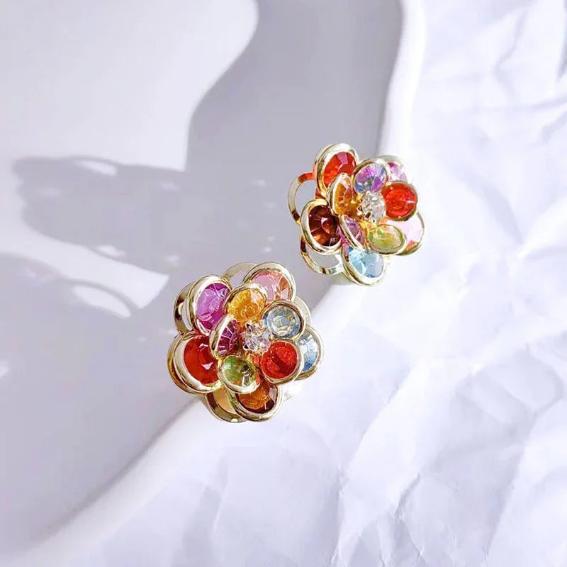 Women's Sweet Flower Stud Earrings  Pre2brand