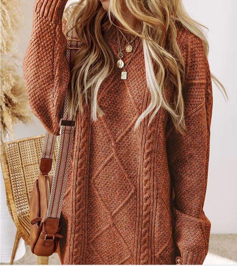 Women's Loose Knit Sweater Dress  Pre2brand
