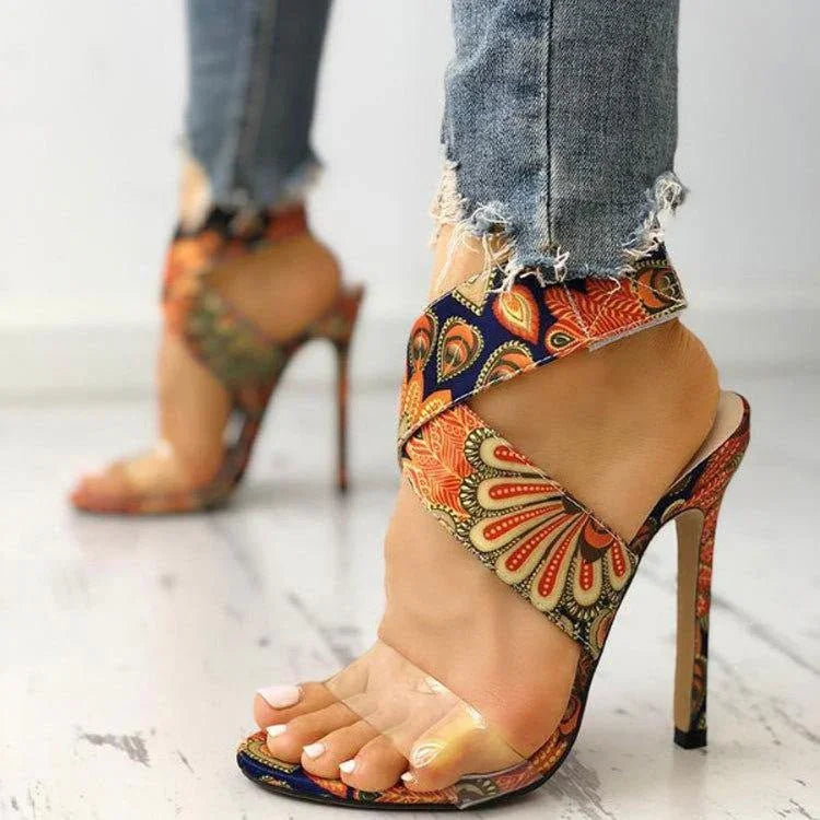 Women's Plus Size Stiletto Heel Sandals  Pre2brand