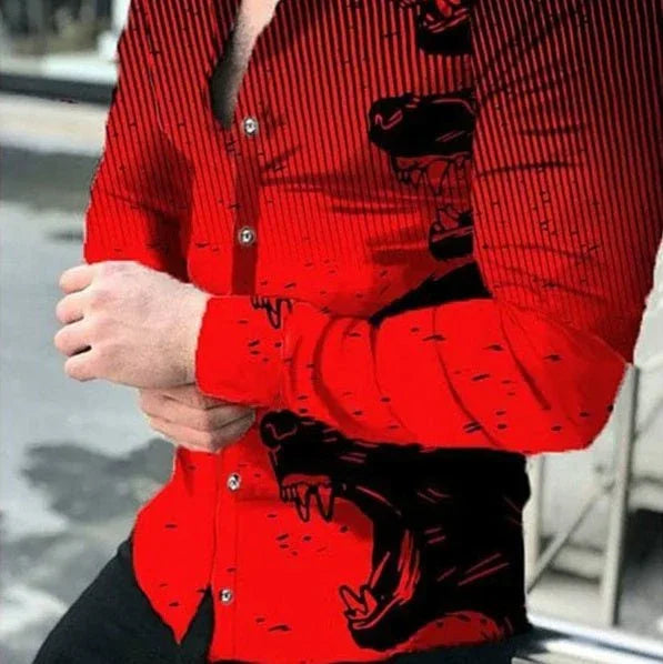 Men's Slim Fit Printed Casual Shirt  Pre2brand