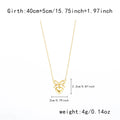Women's Stainless Steel Heart Bowknot Choker Necklace  Pre2brand