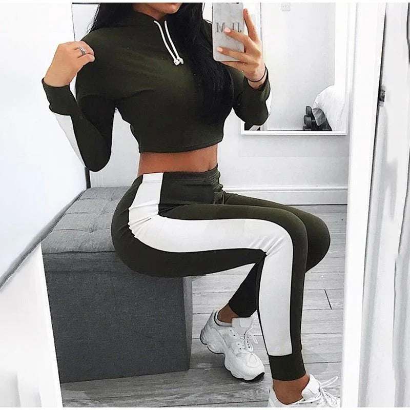 Hooded Slim Fit Sports Tracksuit  Pre2brand