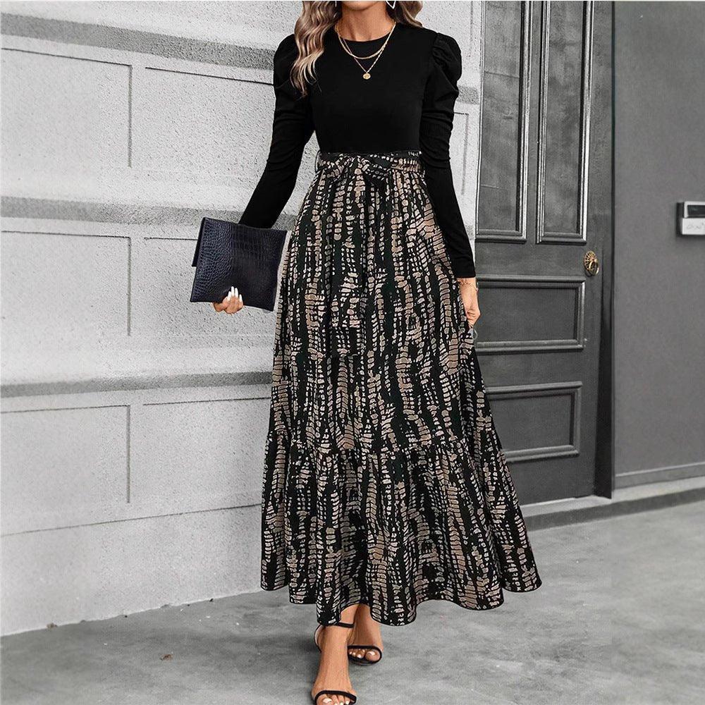Women's Floral Print Long Sleeve Dress  Pre2brand